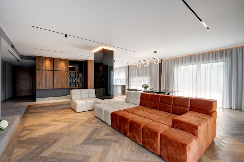 Pines Residence, apartament 4 camere, 212 mp, terasă 35 mp, mobilat/utilat lux