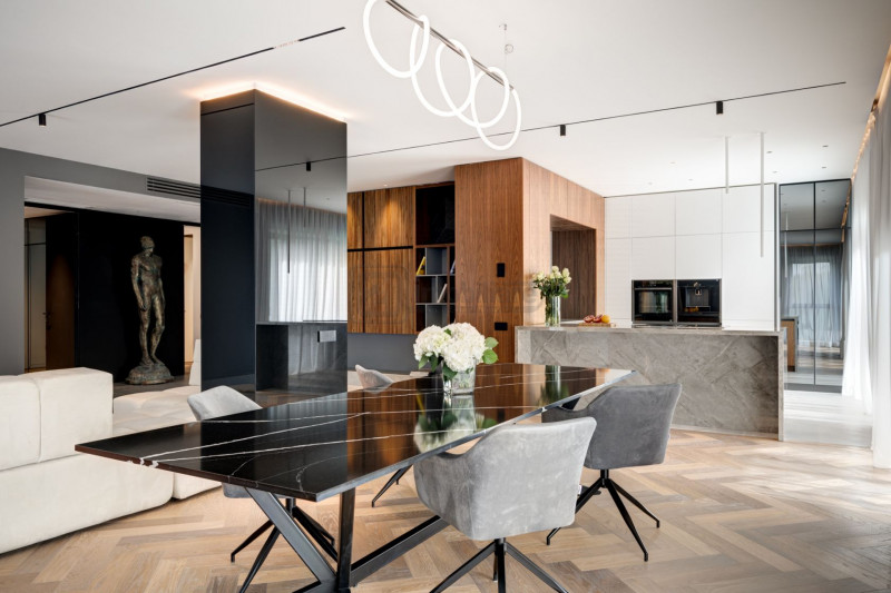 Pines Residence, apartament 4 camere, 212 mp, terasă 35 mp, mobilat/utilat lux